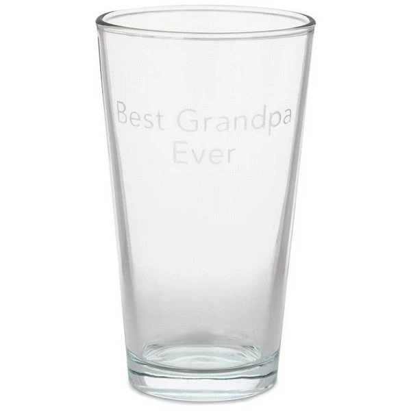 Hallmark Best Grandpa Ever Pint Glass 1 Hallmark Best Grandpa Ever Pint Glass
