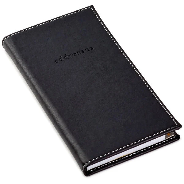Hallmark Black Faux Leather Slim Address Book 1 Hallmark Black Faux Leather Slim Address Book