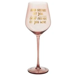 Hallmark Good Friends, Great Friends Wine Glass, 19.27 Oz.