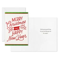 Hallmark Happy Snowman And Red Lettering Boxed Christmas Cards, Pack Of 40 -Hallmark 0001BXX1019 4