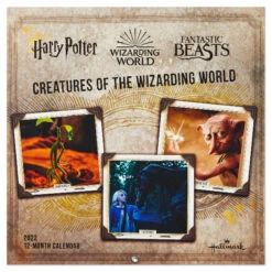 Hallmark Harry Potter⢠And Fantastic Beasts⢠Creatures Of The Wizarding World⢠2022 Wall Calendar, 12-Month