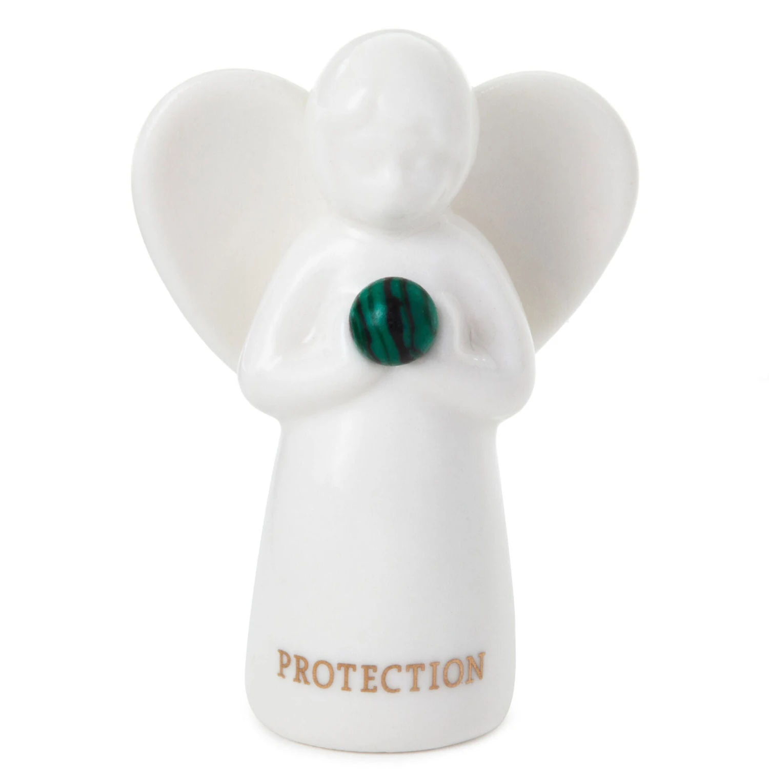 Hallmark Malachite Angel Of Protection Mini Angel Figurine, 2" 1 Hallmark Malachite Angel Of Protection Mini Angel Figurine, 2"