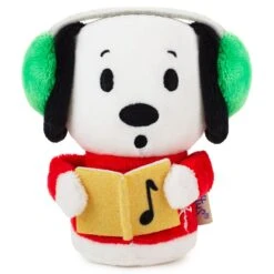 Hallmark Itty Bittys® Peanuts® Caroling Snoopy Plush With Sound