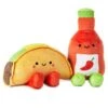 Hallmark Large Better Together Taco And Hot Sauce Magnetic Plush, 16"