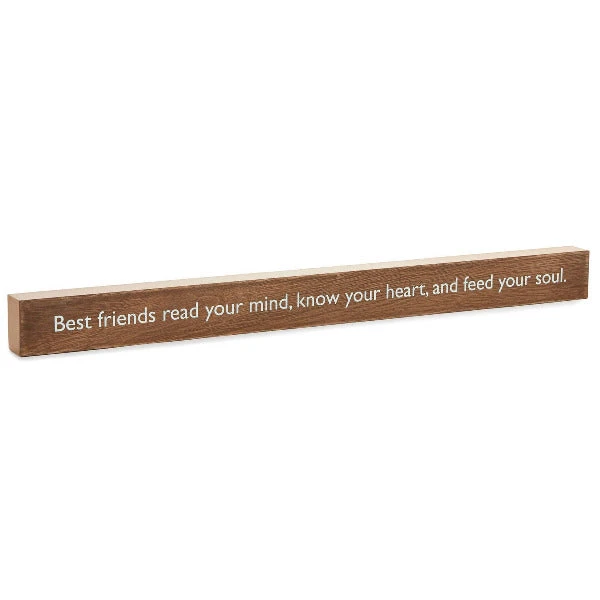 Hallmark Best Friends Read Your Mind Wood Quote Sign, 23.5x2 1 Hallmark Best Friends Read Your Mind Wood Quote Sign, 23.5x2
