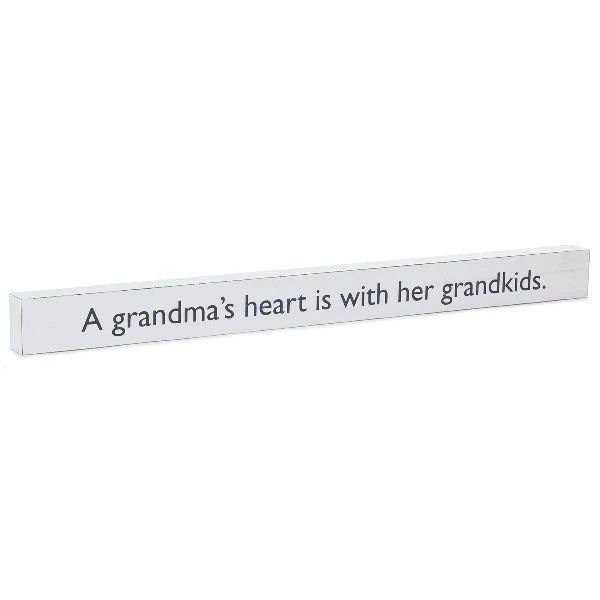 Hallmark A Grandma's Heart Wood Quote Sign, 23.5x2 1 Hallmark A Grandma's Heart Wood Quote Sign, 23.5x2
