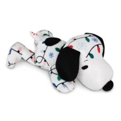 Hallmark Peanuts® Christmas Lights Floppy Snoopy Plush, 10"