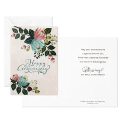 Hallmark DaySpring Floral Assorted Religious Anniversary Cards, Box Of 12 11 Hallmark DaySpring Floral Assorted Religious Anniversary Cards, Box Of 12 -Hallmark DaySpring Floral Religious Anniversary Cards Assortment 1DSI4205 03