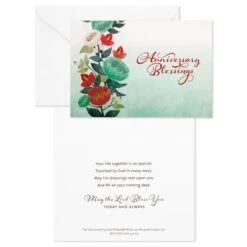 Hallmark DaySpring Floral Assorted Religious Anniversary Cards, Box Of 12 10 Hallmark DaySpring Floral Assorted Religious Anniversary Cards, Box Of 12 -Hallmark DaySpring Floral Religious Anniversary Cards Assortment 1DSI4205 04