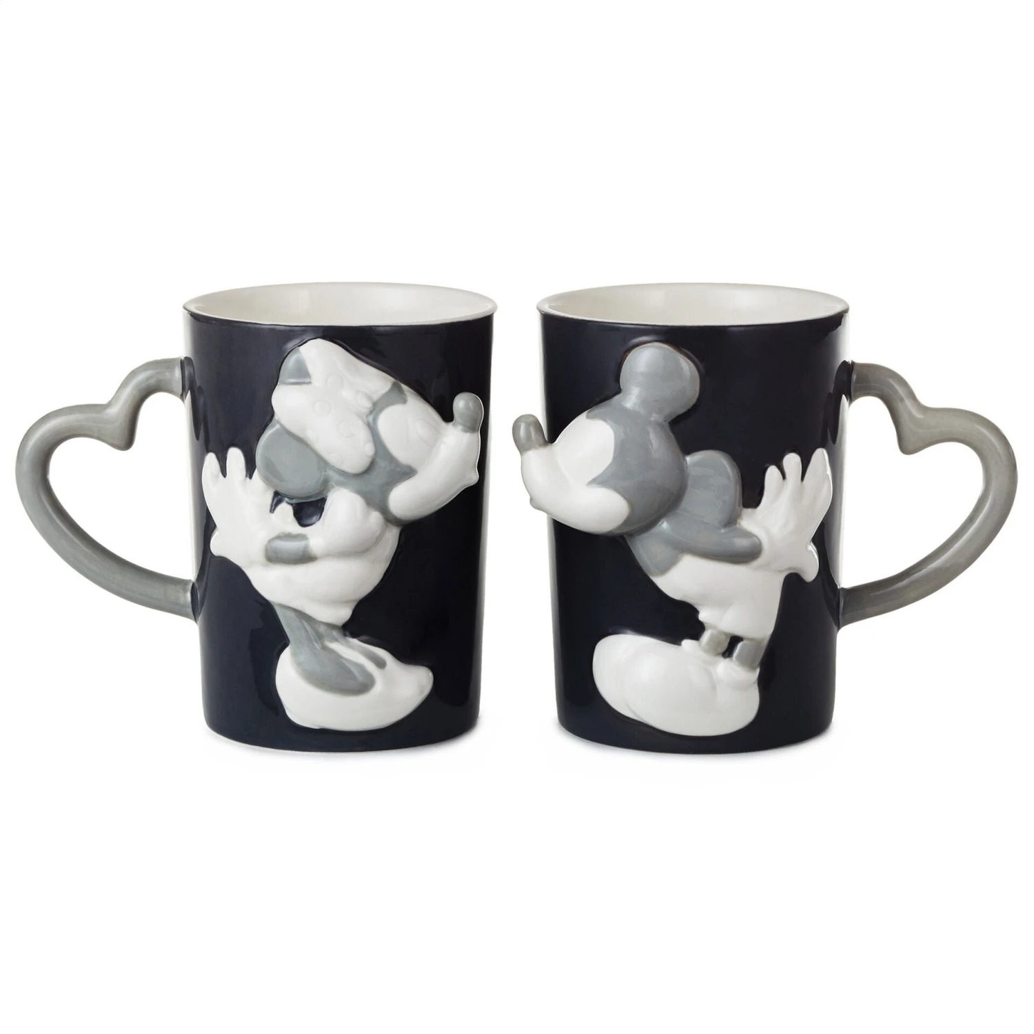 Hallmark Disney Mickey And Minnie Kissyface Mugs, Set Of 2 1 Hallmark Disney Mickey And Minnie Kissyface Mugs, Set Of 2