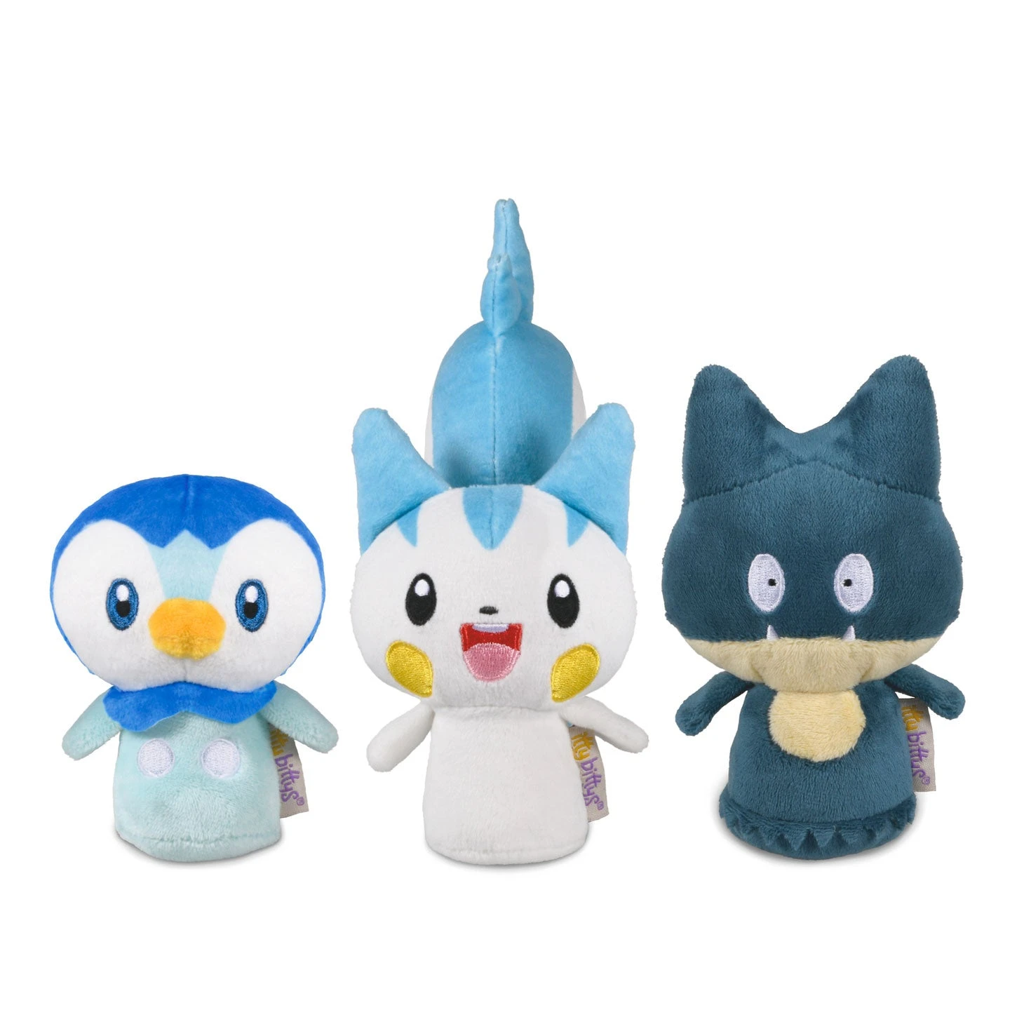 Hallmark Itty Bittys® Pokémon Piplup, Munchlax, And Pachirisu Plush, Set Of 3 1 Hallmark Itty Bittys® Pokémon Piplup, Munchlax, And Pachirisu Plush, Set Of 3