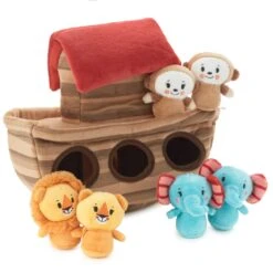 Hallmark Noah's Ark And Animals Plush Playset, 7 Pieces 7 Hallmark Noah's Ark And Animals Plush Playset, 7 Pieces -Hallmark KFA2015 04