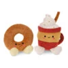 Hallmark Better Together Doughnut And Latte Magnetic Plush, 7"