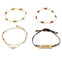 Hallmark Loved Bracelets, Set Of 4 -Hallmark REL1081 02