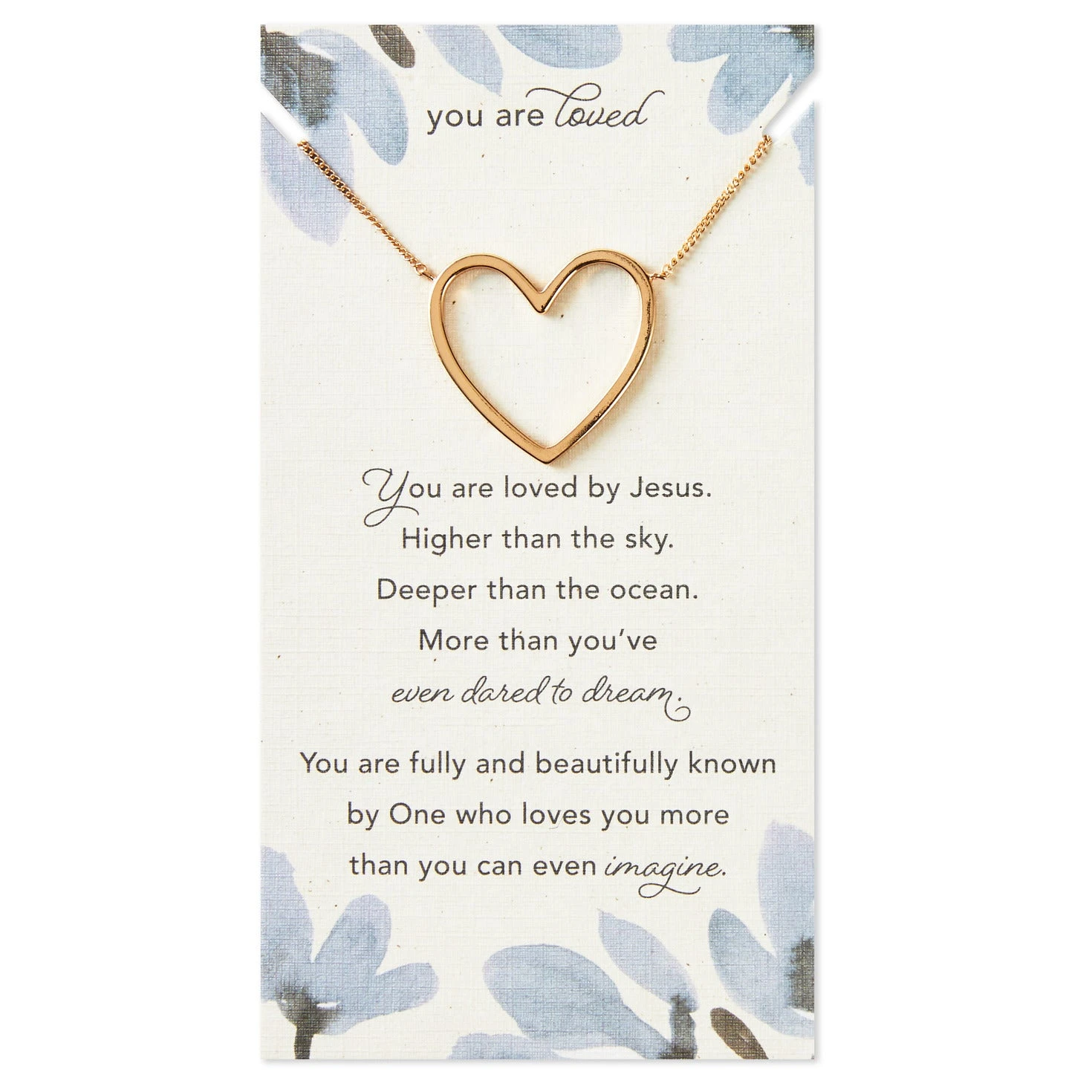 Hallmark You Are Loved Heart Necklace 1 Hallmark You Are Loved Heart Necklace