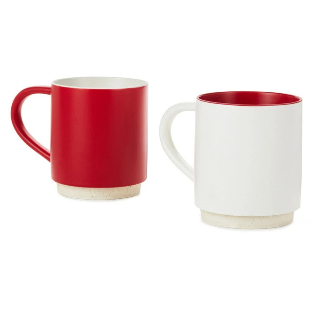 Hallmark Sweet Stuff And Hot Stuff Stacking Mugs Set Of 2 2 Hallmark Sweet Stuff And Hot Stuff Stacking Mugs Set Of 2 - Image 2